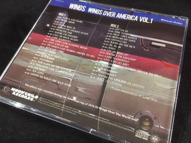 ●Wings - Wings Over America Vol.1 & Vol.2 : 2タイトルセット！Moon Child プレス4CD_画像2