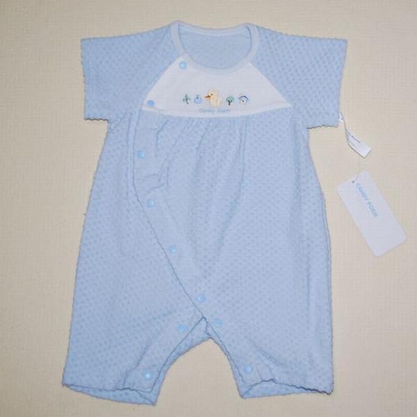  baby clothes 70 cotton . pie ru short sleeves coverall rompers blue 