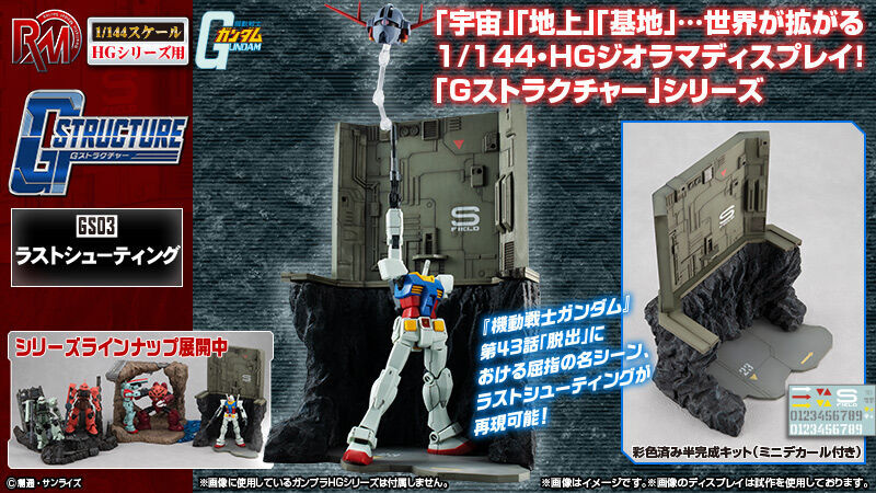 Realistic Model Series 機動戦士ガンダム(1/144HGシリーズ用) Gストラクチャー 【GS03】ラストシューティング