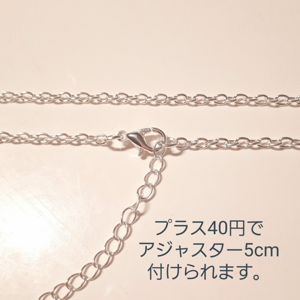 新品 40cmシルバーチェーンネックレス_画像5