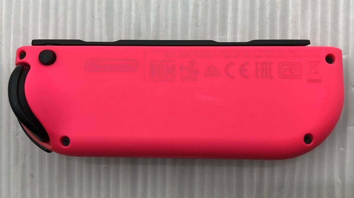 任天堂 Nintendo Switch ジョイコン（R）HAC-016 ストラップ 動作良好 ニンテンドー スイッチ Joy-Con ネオンピンク 右_画像6