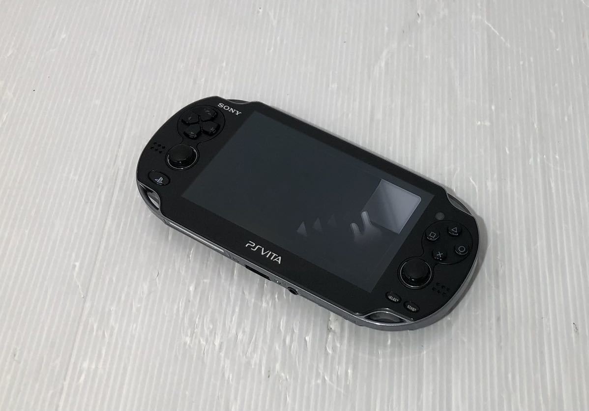 SONY PSVITA 本体のみ PCH-1100 ブラック ver3.74 動作良好 ソニー PlayStation vita 3G/Wi-Fiモデル ヴィータ ソニー Black_画像1