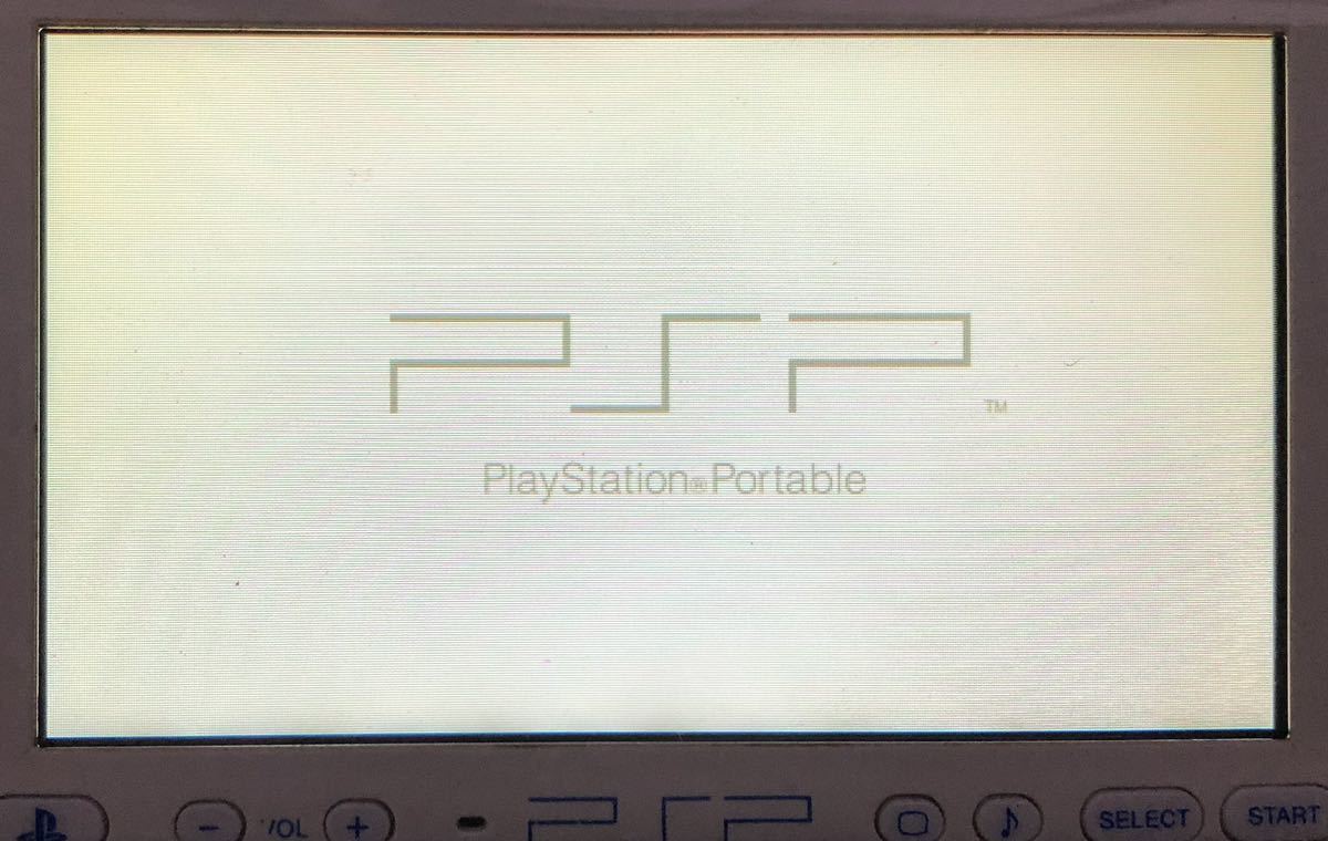 SONY PSP-3000 本体 ホワイト/ブルー 一式 動作良好 訳あり ver6.61 PlayStation Portable プレイステーション・ポータブル 青 白 ソニー_画像9