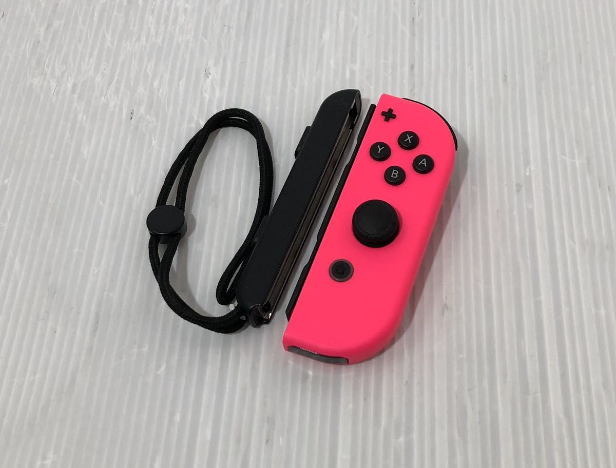 任天堂 Nintendo Switch ジョイコン（R）HAC-016 ストラップ 動作良好 ニンテンドー スイッチ Joy-Con ネオンピンク 右_画像1