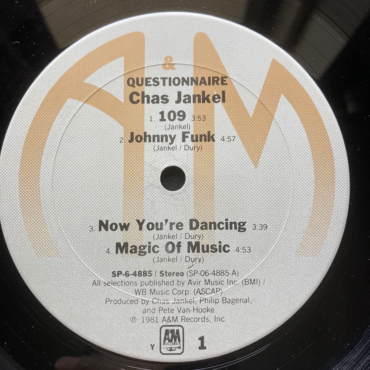 12inch CHAS JANKEL / QUESTIONNAIRE_画像7