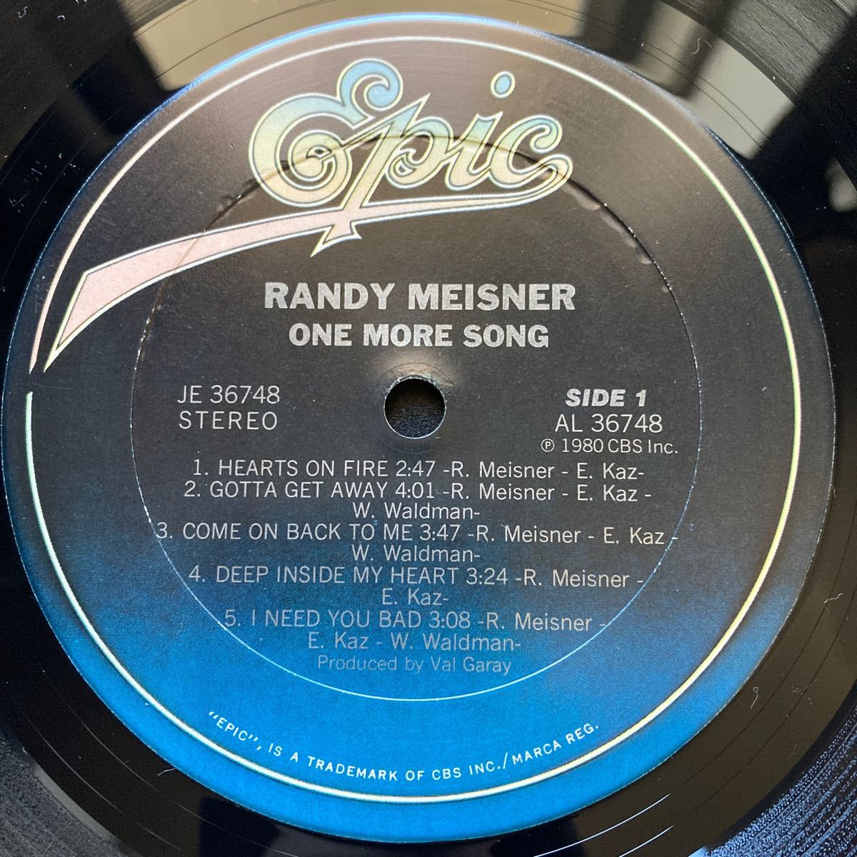 LP RANDY MEISNER / ONE MORE SONG_画像8