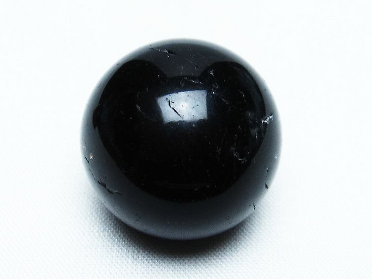 誠安◆極品天然AAAモリオン 純天然 黒水晶 原石 27mm [T220-8344]_画像1