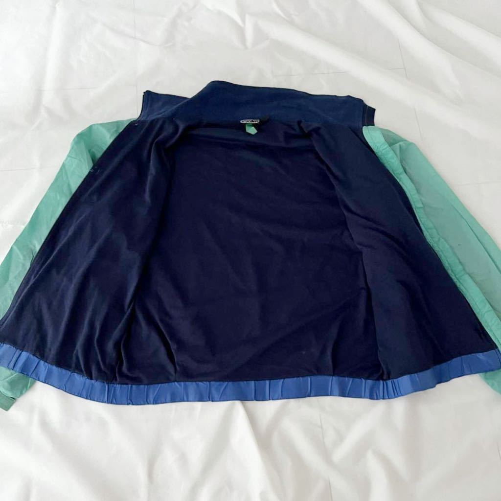 90s Patagonia フェザーウェイトジャケット M リップストップ ナイロン ターコイズ （ ビンテージ 90年代 パタゴニア フリース ライナー80s_画像7