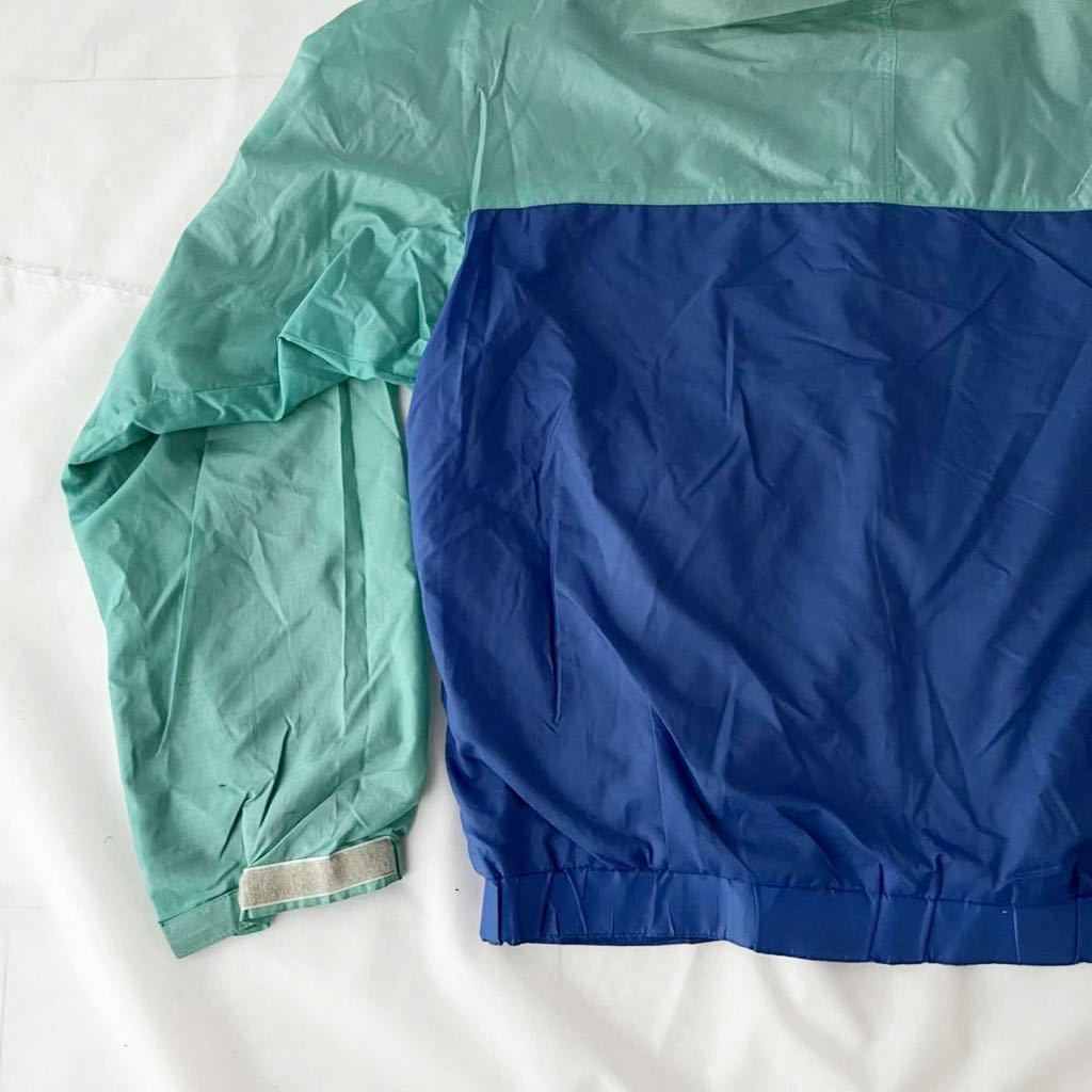 90s Patagonia フェザーウェイトジャケット M リップストップ ナイロン ターコイズ （ ビンテージ 90年代 パタゴニア フリース ライナー80s_画像6