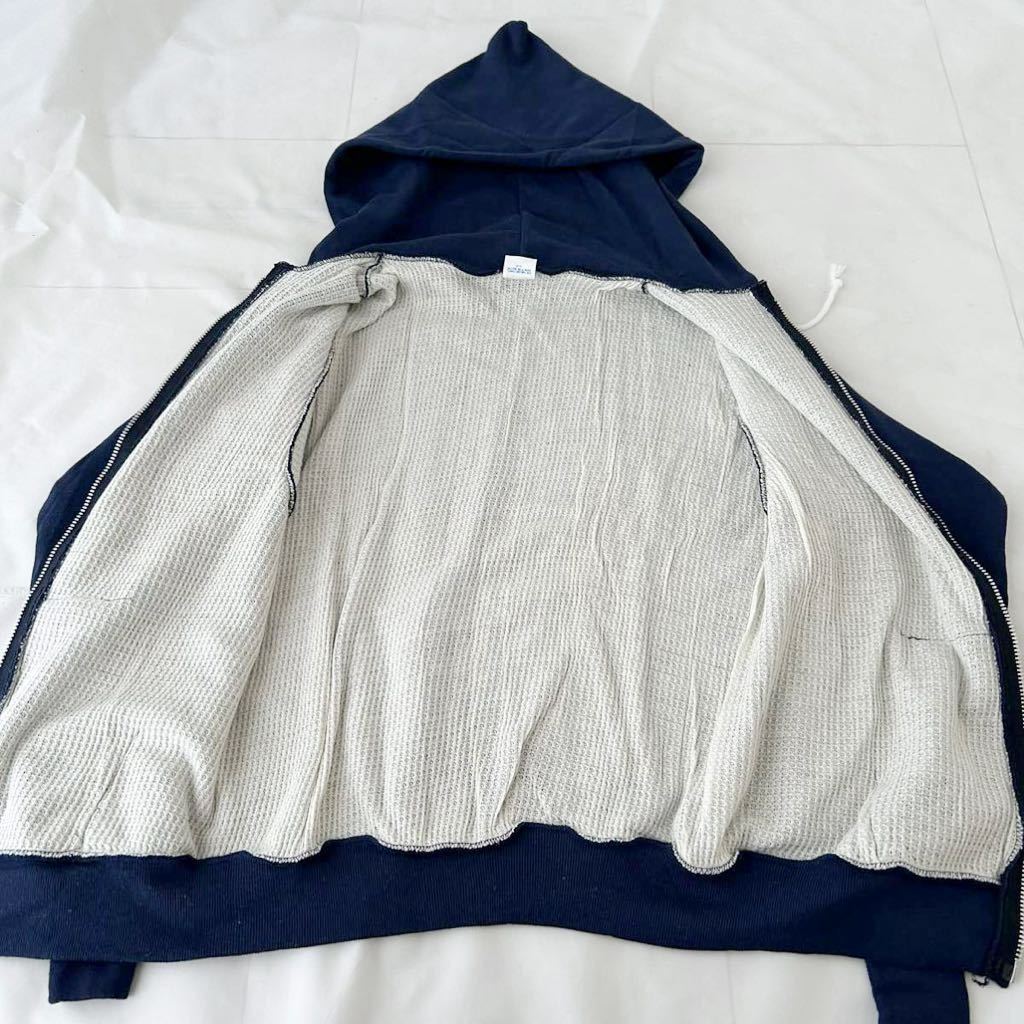 美品 60s Healthknit ダブルフェイス フルジップ スウェット パーカー TALONジッパー USA製 （ ビンテージ 60年代 50s サーマル 後付け 40s_画像4