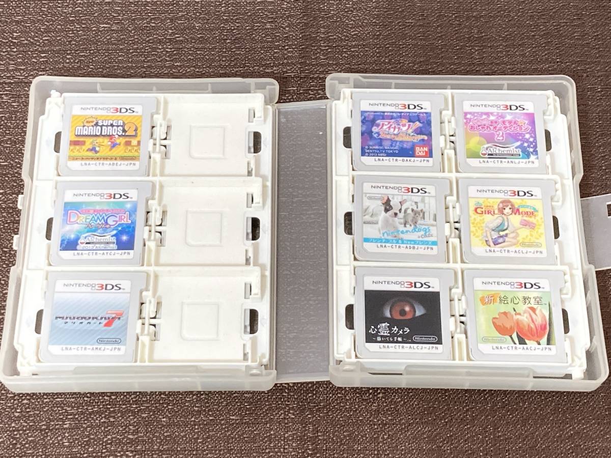任天堂 Nintendo 3DS ブルー系　中古ジャンク　ソフト多数付き_画像8
