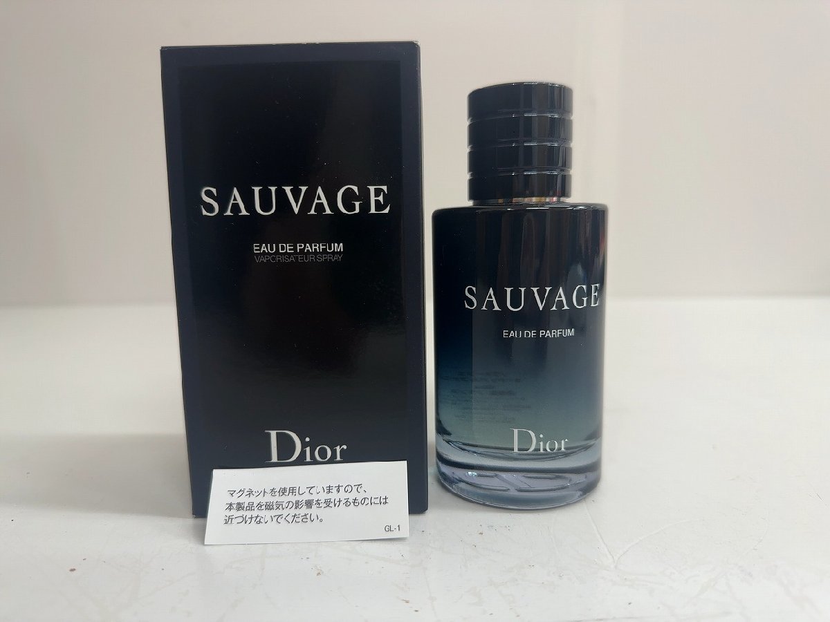 ♪未使用品【Christian Dior 香水 クリスチャン ディオール ソヴァージュ EDP SP 100ml　オードパルファム 正規化粧箱付き】OK16823_画像1