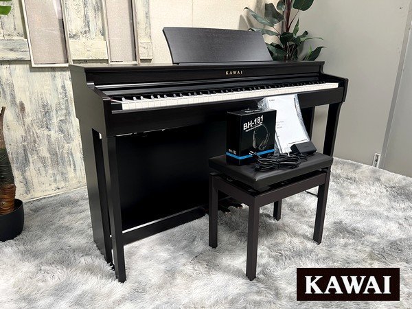 Ψ展示品【 カワイ / KAWAI 2022年製 CN201R デジタルピアノ 電子ピアノ プレミアムローズウッド調仕上げ 88鍵盤 Bluetooth機能付 】P02111_画像2