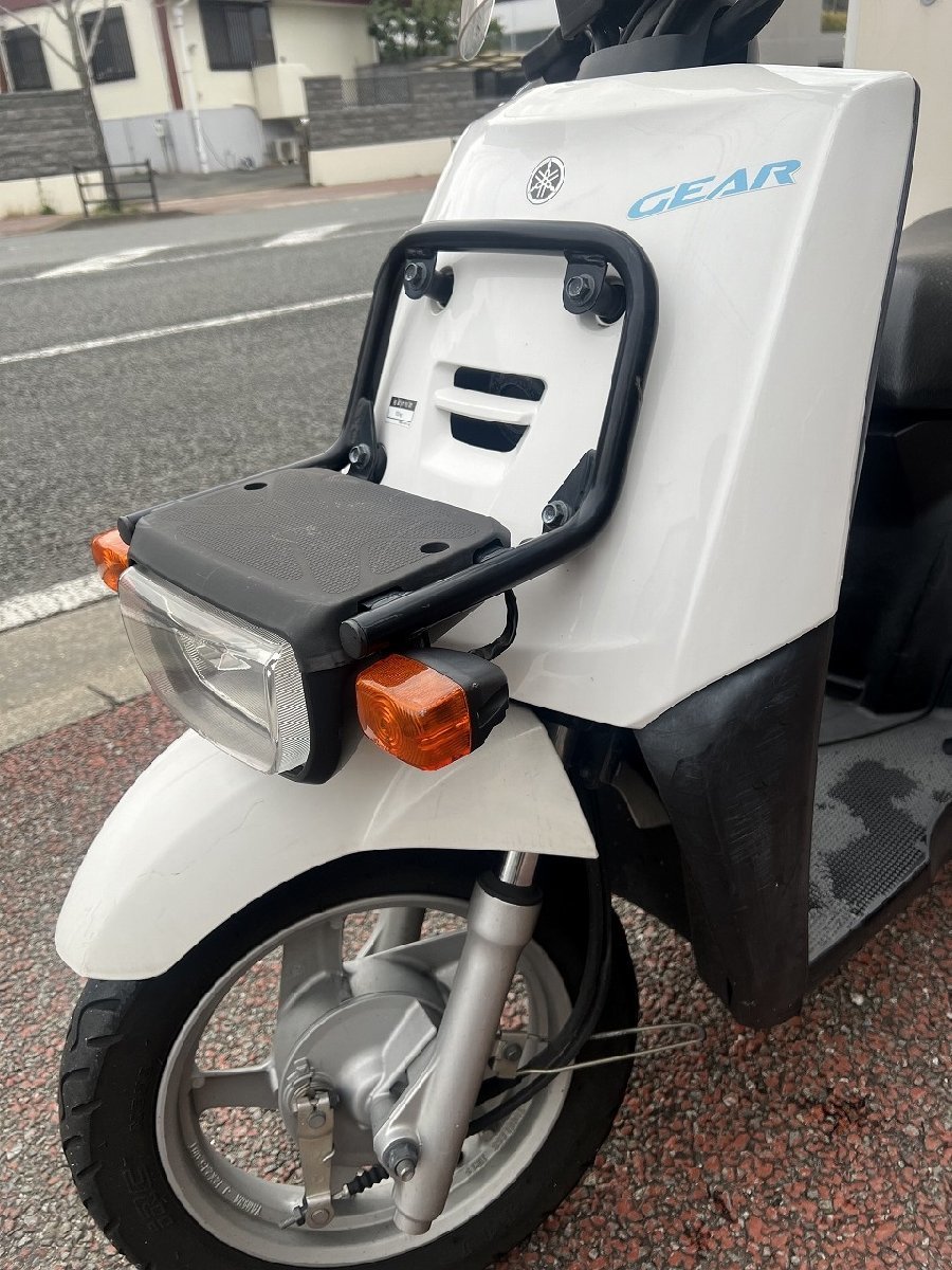 福岡 博多 ヤマハギア BOX付 UA08 パーキングスタンド 純正スクリーン 最上級グレード 中古 原付 車体 バイク 配達 ウーバー 出前館 8162_画像2