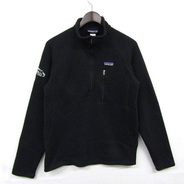 Patagonia サイズ S 1/4ジップ ベター セーター フリース ジャケット プルオーバー 企業系 ブラック パタゴニア 古着 ビンテージ 3F0210の画像1