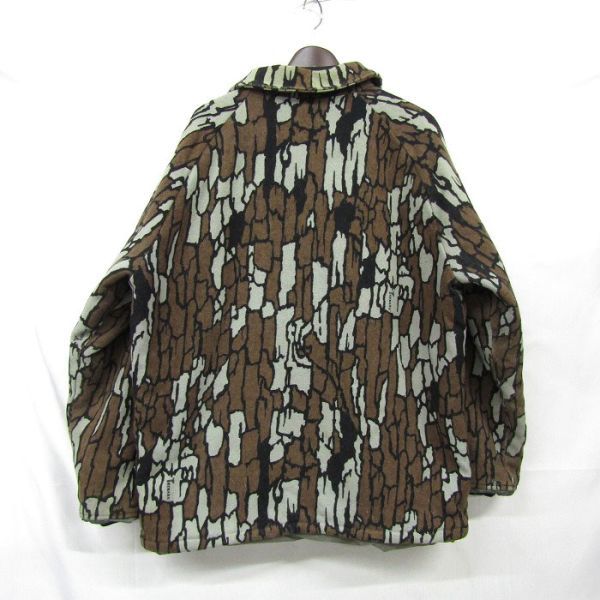 USA製 サイズ ? Cabla's Trebark Camo ウール ジャケット 中綿 ブルゾン 迷彩 マルチカラー カベラス 古着 ビンテージ 3F0606の画像2
