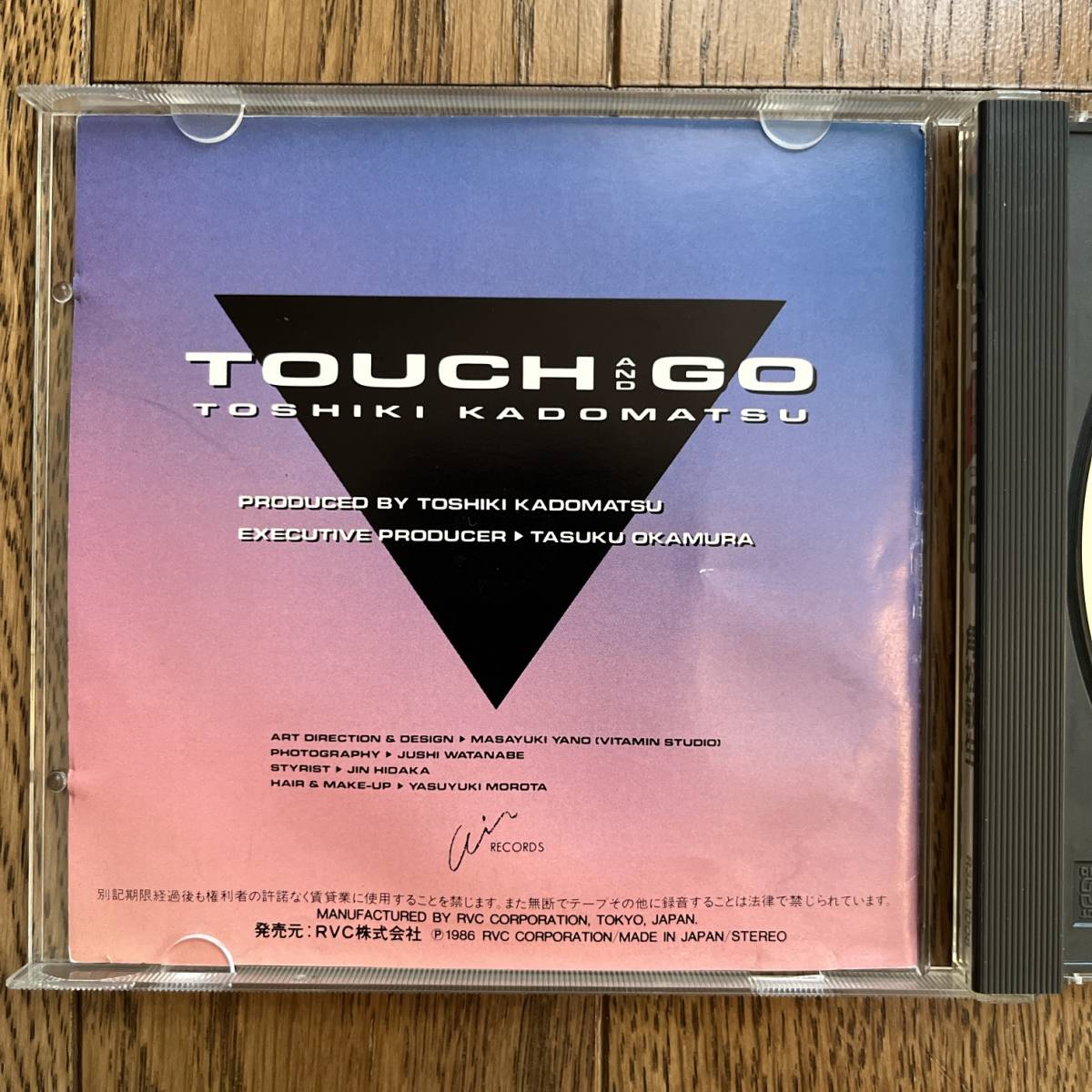 国内盤　CD 角松敏生* Touch And Go R32A-1008 シティポップ_画像3
