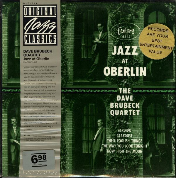 シュリンク付き！The Dave Brubeck Quartet / Jazz At Oberlin【Original Jazz Classics / OJC-046】デイヴ・ブルーベック Paul Desmond_画像1