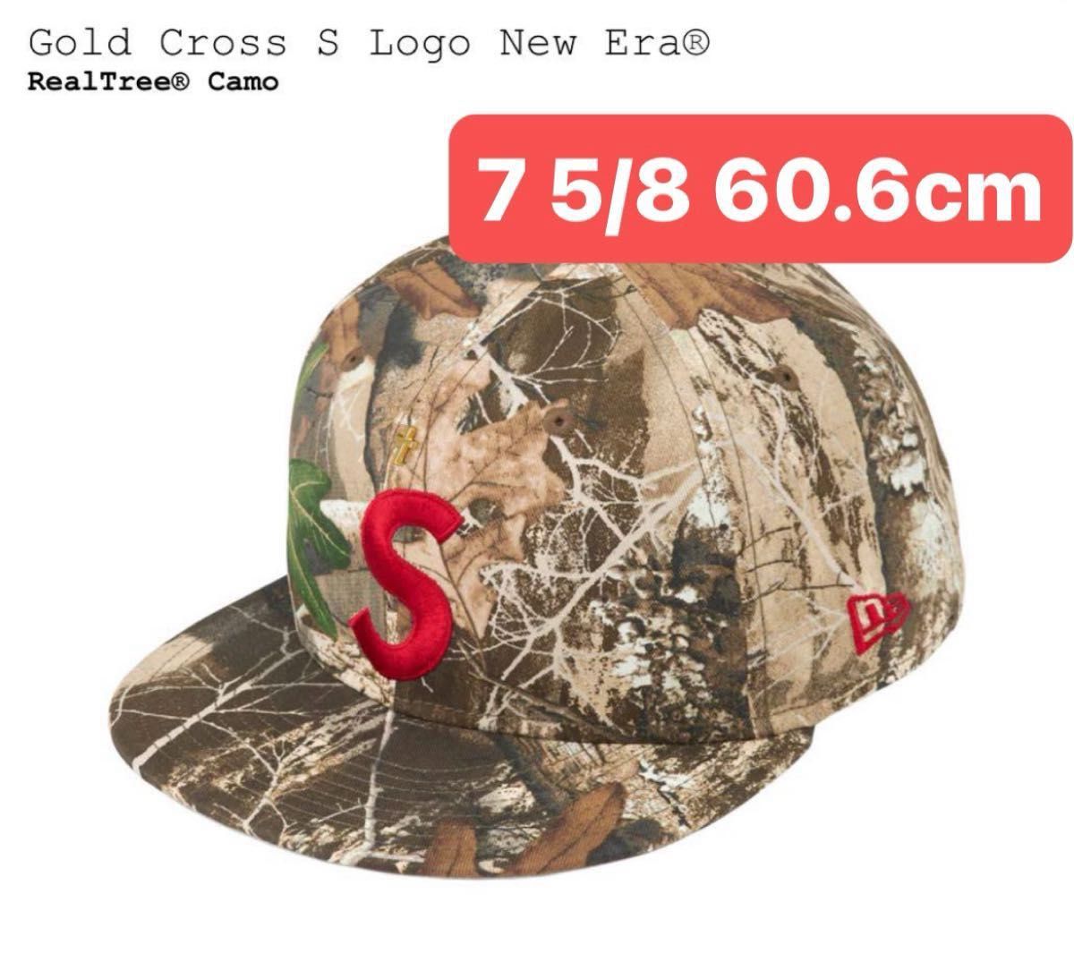 新品 Supreme Gold Cross S Logo New Era 7-5/8 シュプリーム ゴールドクロス ニューエラ 