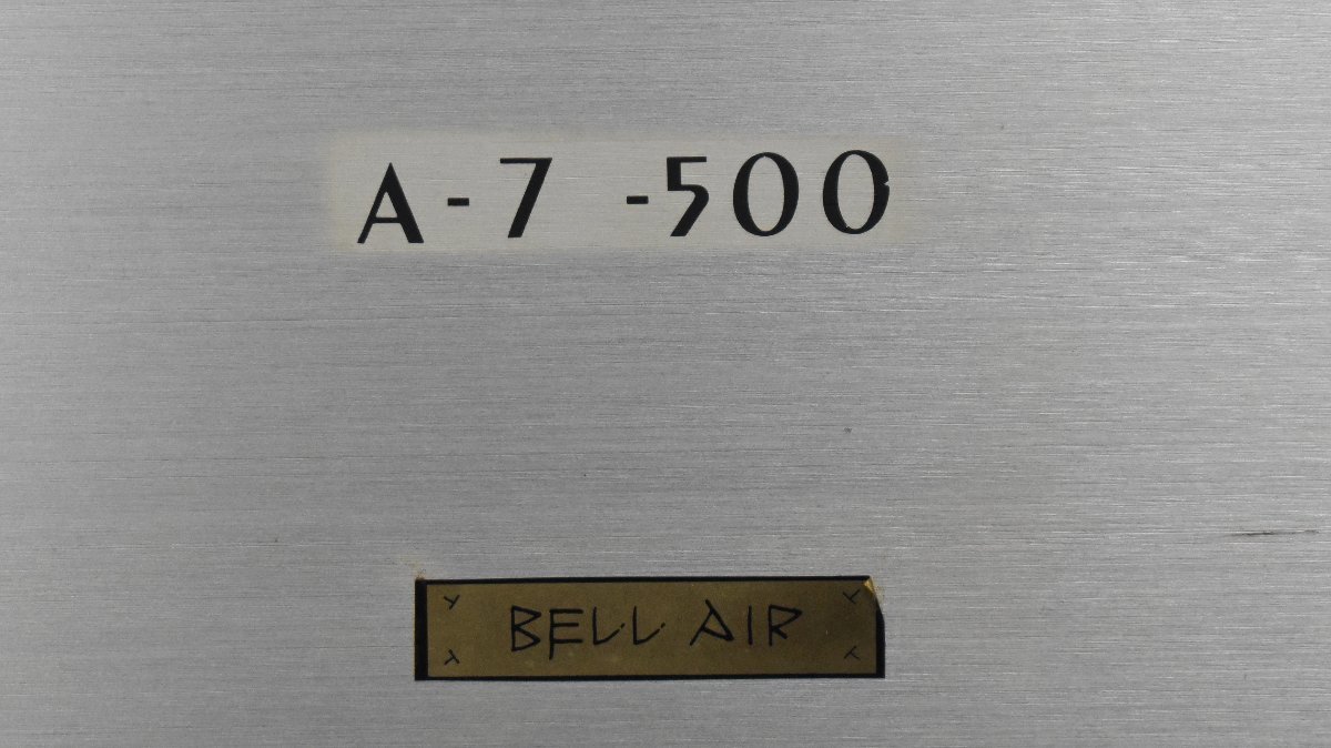 Σ0690 ジャンク BELL AIR A-7-500 ベルエアー 詳細不明_画像6