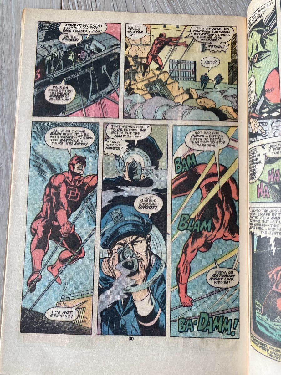 アメコミ Daredevil 135 スパイダーマン 1976年 marvel マーベル リーフ ヴィンテージ アメリカ ironman アイアンマン デアデビル_画像4