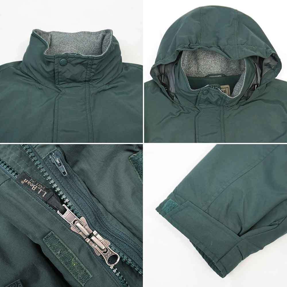 エルエルビーン L.L.Bean 00s マウンテンジャケット パーカー ゴアテックス GORE-TEX POLARTEC (-1295) グリーン / 緑 XL-TALL_画像4