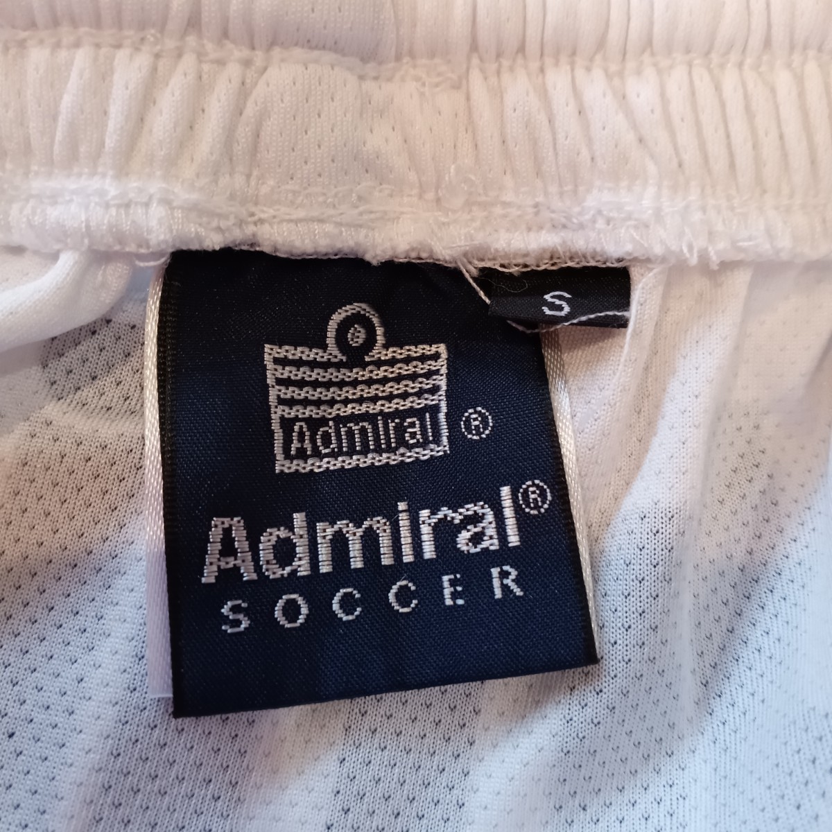 Admiral アドミラル スポーツパンツ 半パンツ ホワイトパンツ 薄手パンツ ハーフパンツ ショートパンツ ドライ メンズサイズＳ 中古品_画像9