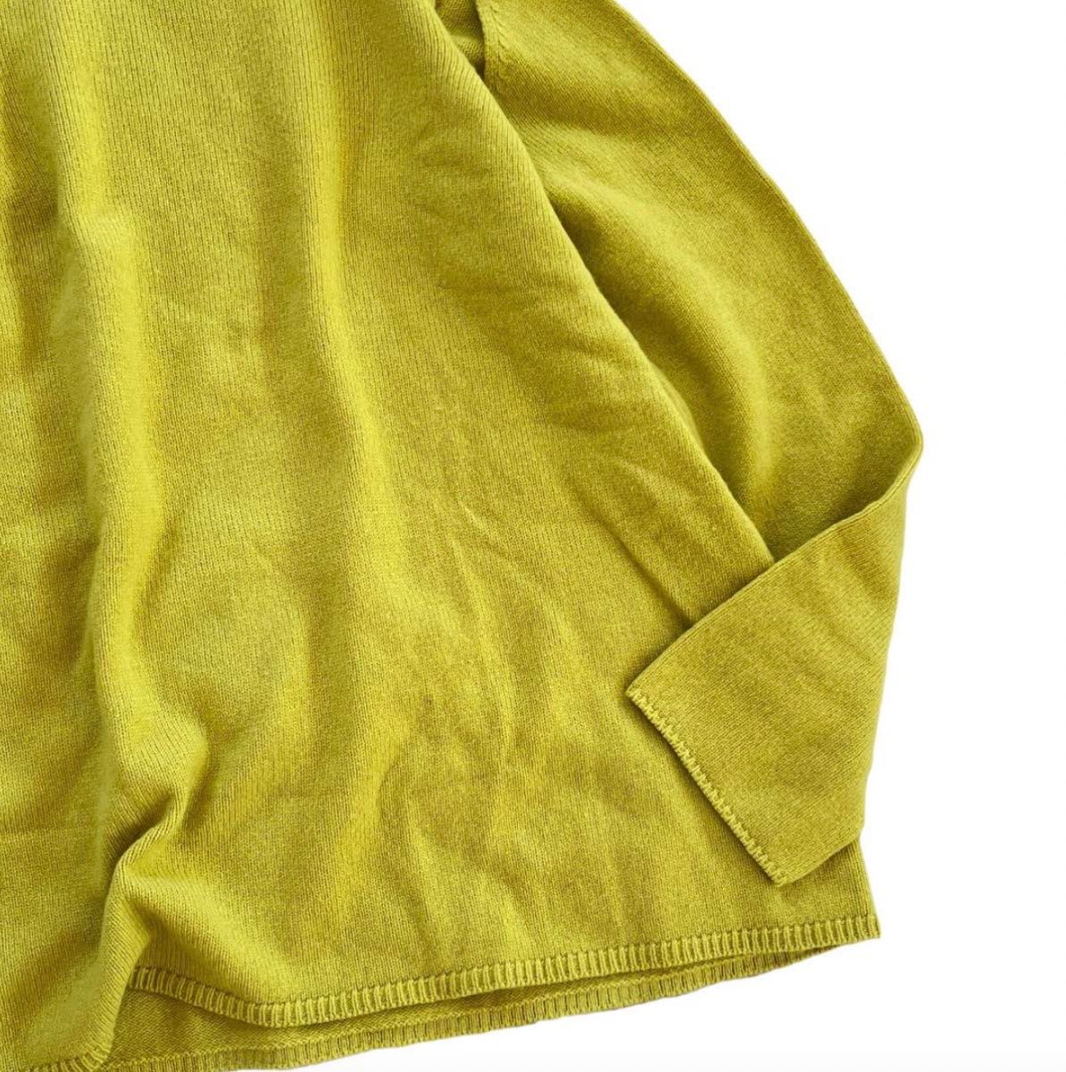14日まで限定価格　ミラオーウェン 美品 羊毛 お袖オープン 綺麗色 タートルニット