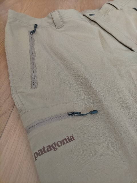 状態良好 ビッグサイズ 13年 patagonia パタゴニア シンプル ガイドパンツ W38 ベージュ 83815 ★アウトドア登山トレッキング_画像3