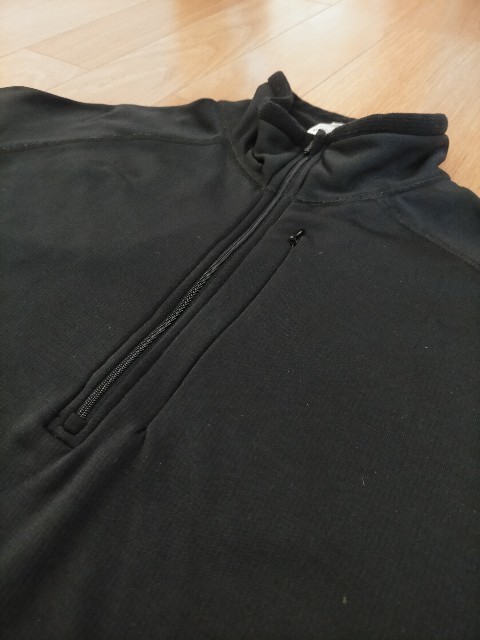 状態良好 ビッグサイズ 06年 patagonia Capilen4 Zip Neck パタゴニア キャプリーン4 ジップネック XL 黒 ポーラテック ★アウトドア古着_画像3