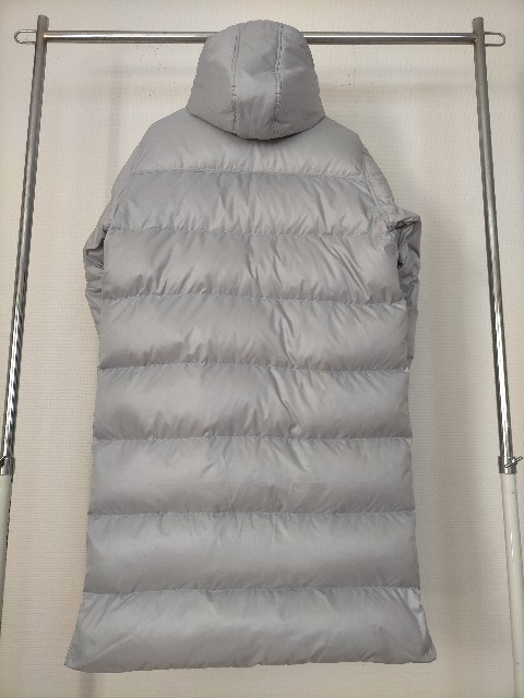 NIKE the athletic dept Nike with a hood . long down bench coat M gray * soccer futsal sport . war 