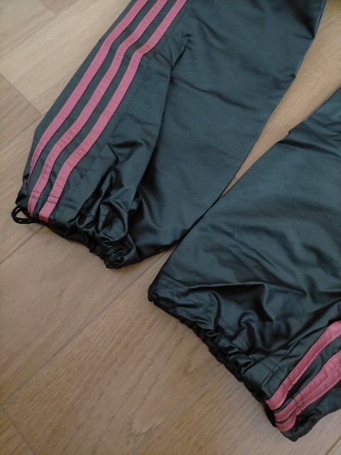  condition excellent adidas Adidas lady's laminate processing sauna suit top and bottom setup M * sweat soup diet training 