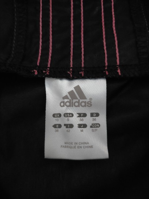  condition excellent adidas Adidas lady's laminate processing sauna suit top and bottom setup M * sweat soup diet training 