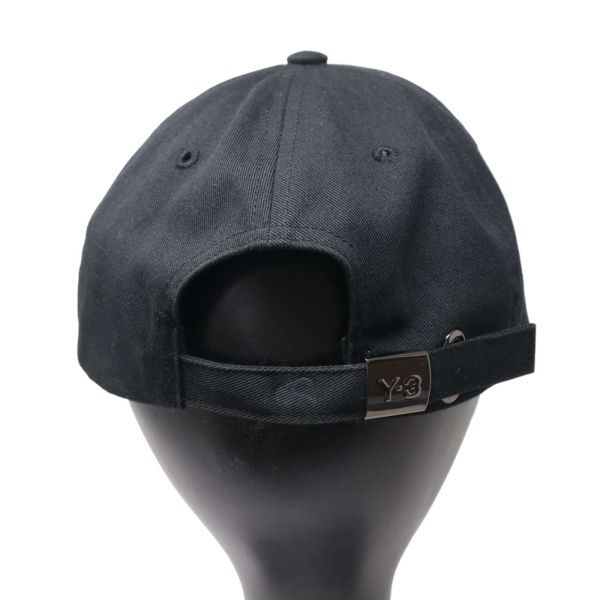 Y-3 ワイスリー ヨウジヤマモト GT6379 【SQUARE LABEL CAP】 スクエア ロゴ キャップ 帽子 Sz.58cm　メンズ 黒　I4G00021_1#U_画像5