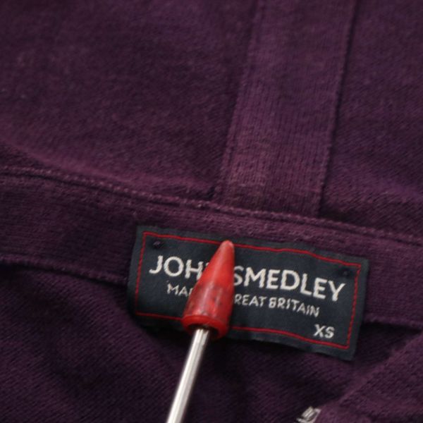 英国製★ JOHN SMEDLEY ジョンスメドレー 通年 シーアイランドコットン ニット ジップ パーカー Sz.XS　メンズ　I4T00391_2#O_画像8