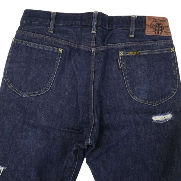 THE CRIMIE クライミー 米国製 CONE DENIM生地★ クラッシュ加工 赤耳 デニム パンツ ジーンズ Sz.34　メンズ 日本製　I4B00294_2#R_画像7