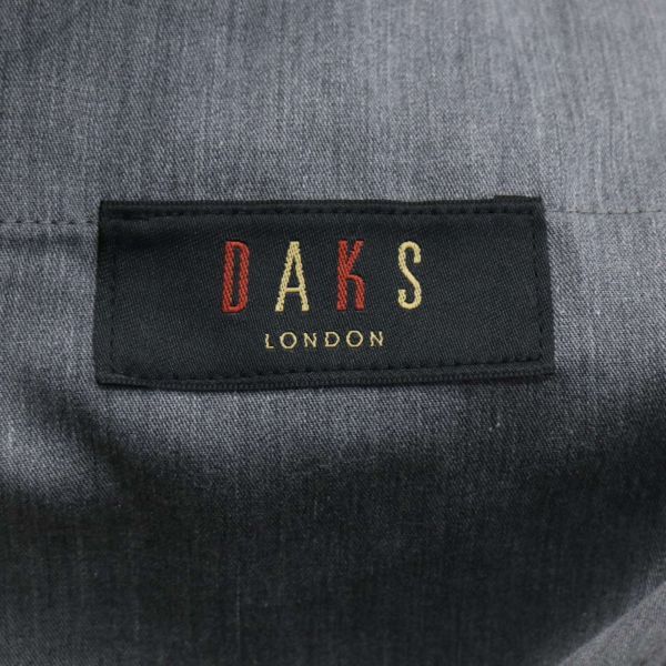 【新品 未使用】 DAKS LONDON ダックス ロンドン 通年 タック スラックス パンツ Sz.94　メンズ 日本製 大きいサイズ　I4B00231_2#R_画像7