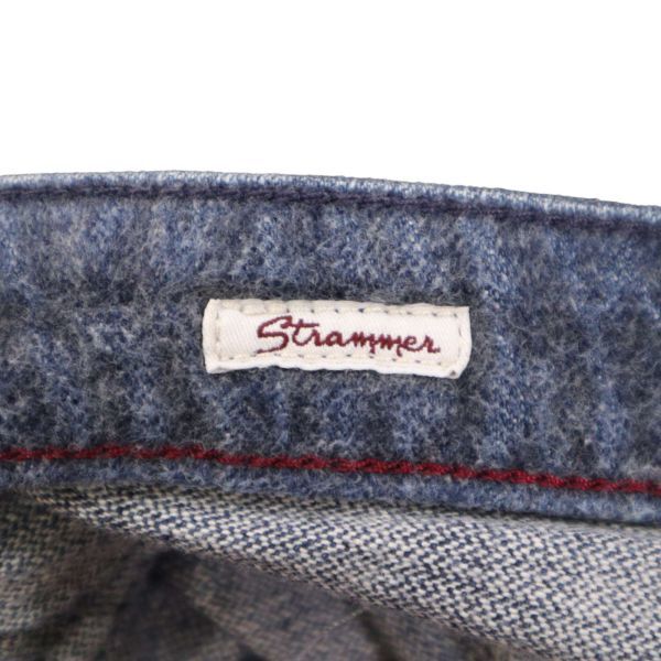 イタリア製★ C+ PLUS シープラス 【Strammer】通年 USED加工★ ストレート デニム パンツ ジーンズ Sz.33　メンズ　I4B00354_2#R_画像9