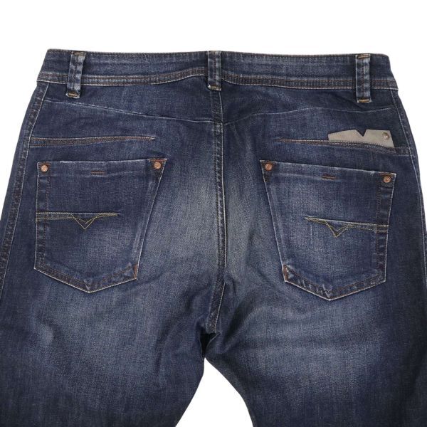 DIESEL ディーゼル 【DARRON 0RQ60】 USED加工★ ストレッチ スリム テーパード デニム パンツ ジーンズ Sz.33　メンズ　I4B00345_2#R_画像6