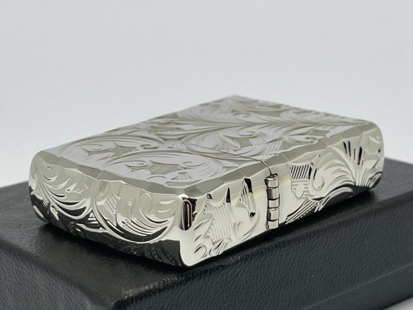 送料無料 ZIPPO[ジッポー]アーマー 5面加工 リーフ プラチナコーティング 5NC-LEAF(P)_画像3