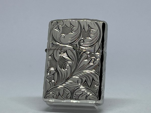 送料無料 ZIPPO[ジッポー]アーマー 5面加工 リーフ プラチナコーティング 5NC-LEAF(P)_画像1