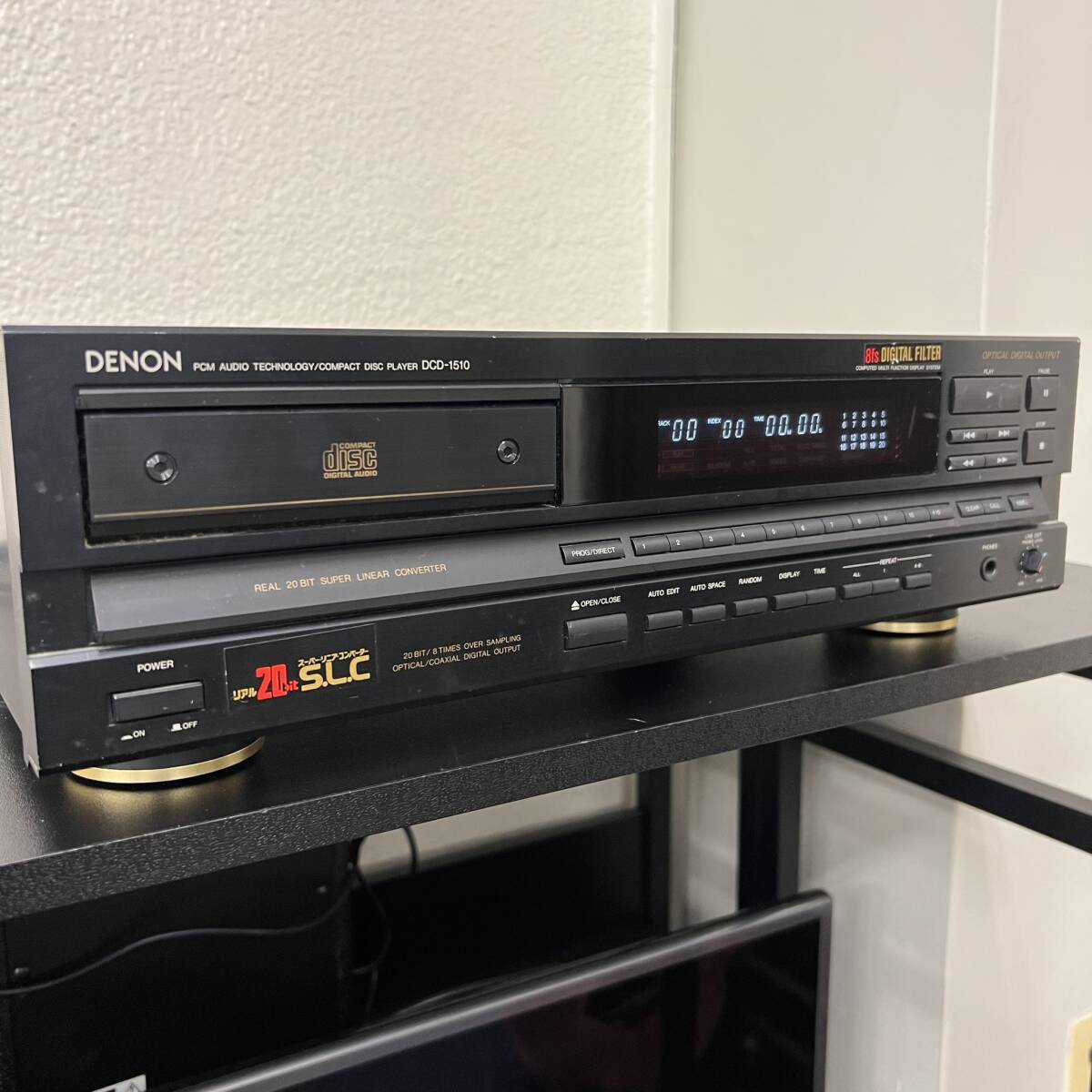 1000円スタート【中古】DENON デノン DCD-1510 コンパクトディスクプレイヤー リアル20bitスーパーリニアコンバーター ブラック BLKの画像9