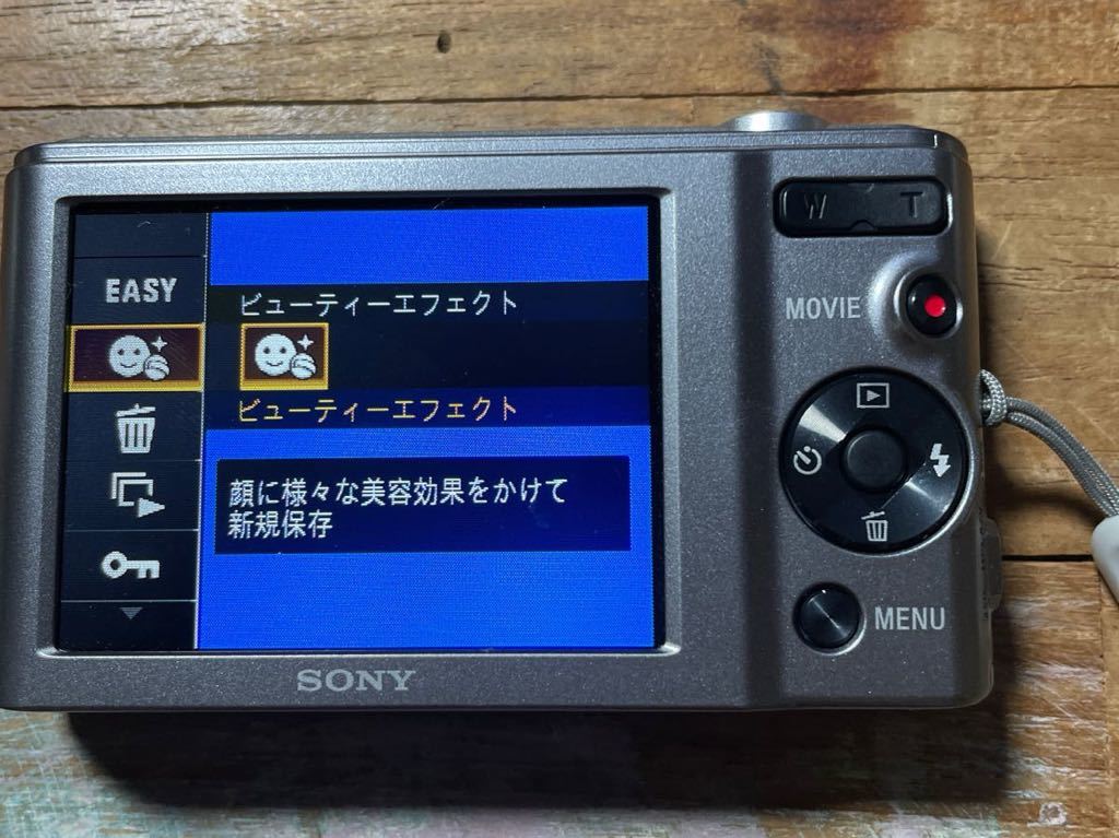 ゼR#99(DH) 動作品 SONY コンパクトデジタルカメラ Cyber-shot DSC-W810 バッテリー 充電コード ケース 付き _画像2