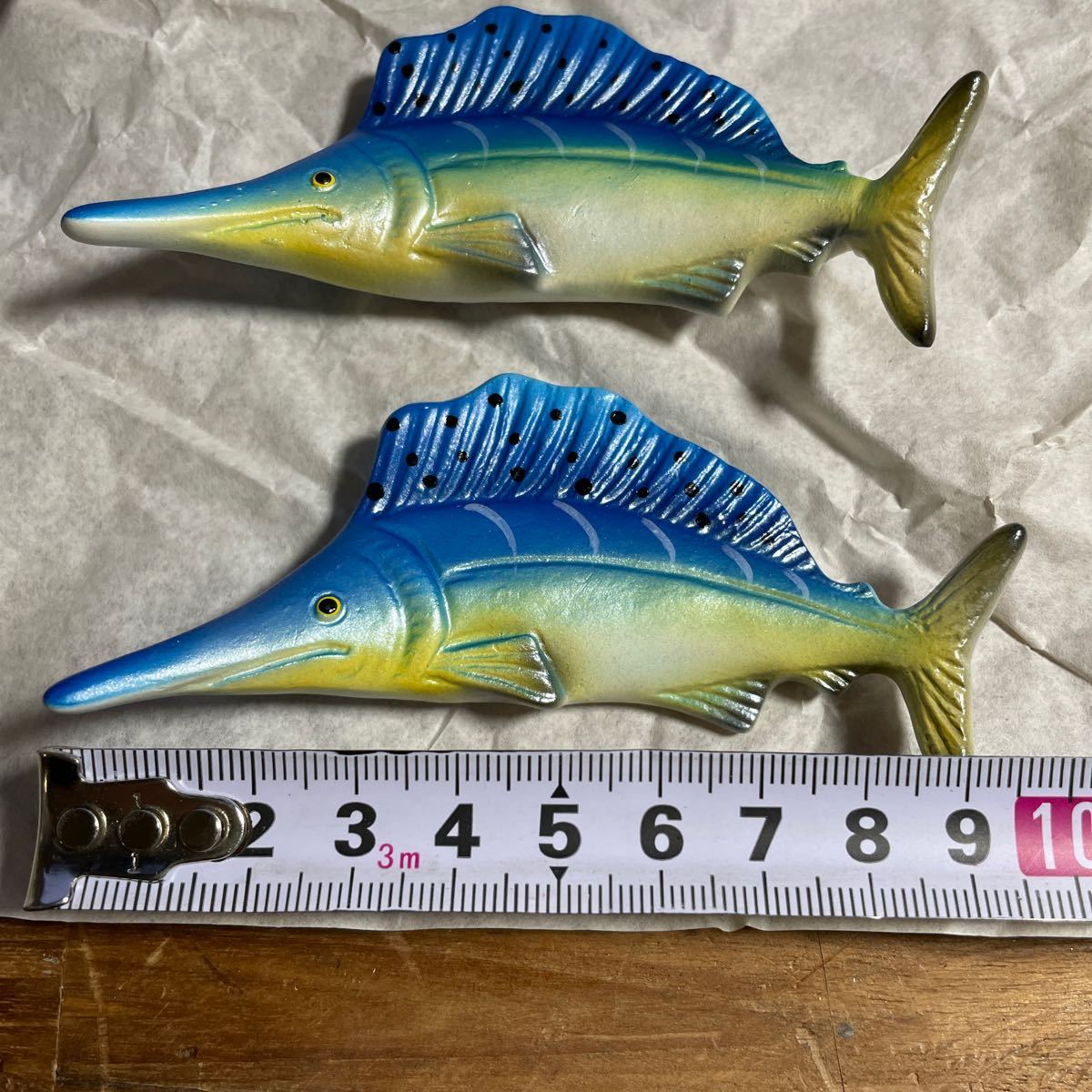 ゼyA#60 カジキマグロ 置物 15個セット まとめ売り インテリア 約10cm 陶器 ワレモノ 海 魚_画像2