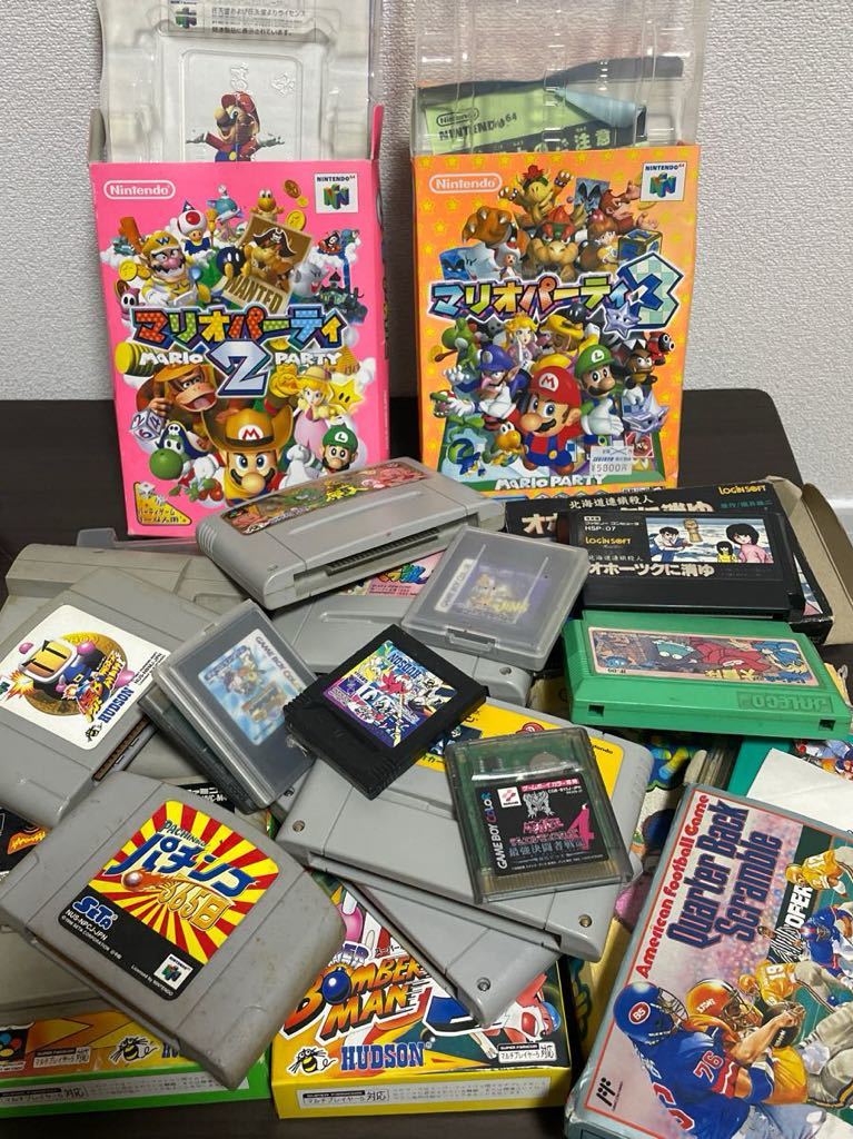 錬b#38 任天堂 ゲームソフト まとめ売りファミコン ゲームボーイ カセット Nintendo スーパーファミコン スーファミ マリオ 現状品_画像1