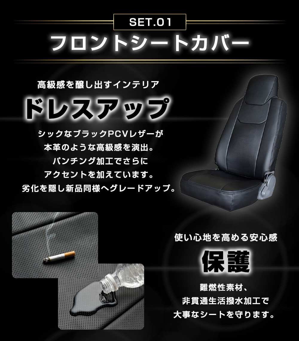 シートカバー + アームレスト ミニキャブトラック DS16T (H26/2-H27/8) ヘッド分割型 Azur 内装お得セット 即納 送料無料 沖縄発送不可