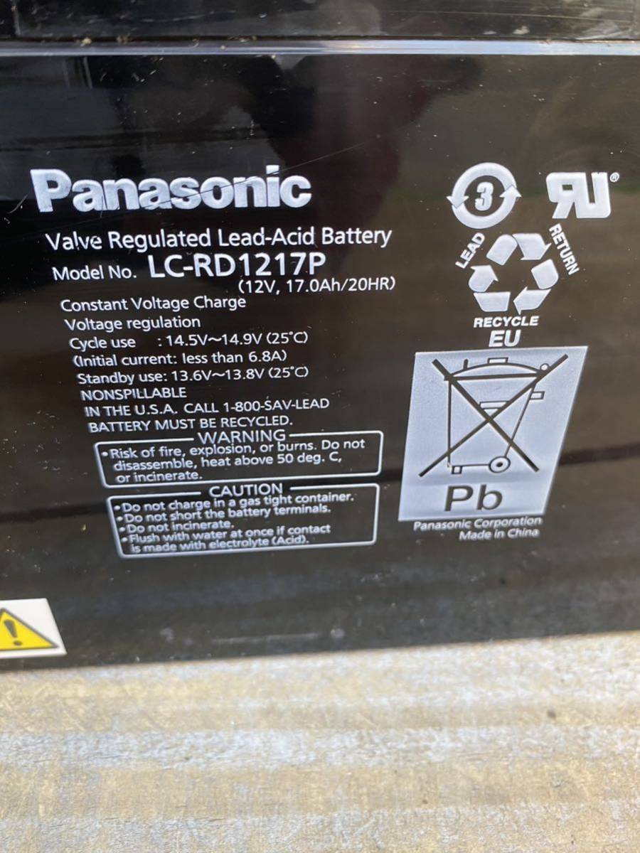 Panasonic パナソニック バッテリー 12V 17.0Ah/20HR) LC-RD1217P 中古_画像6