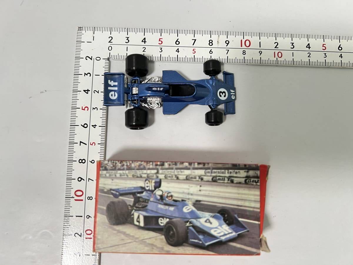 美品 POLISTIL トミカサイズ昔のミニカー TYRRELL タイレル007 F1レーシングカー 年代物 イタリア製 レア 希少 コレクション レトロ_画像2