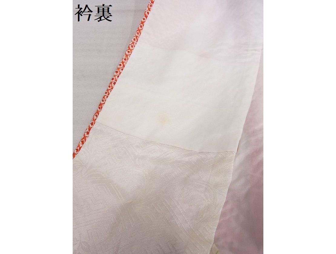 平和屋-こころ店■豪華振袖　絞り　矢羽文　着丈159cm　裄63cm　正絹　逸品　1B-ph0542_画像6