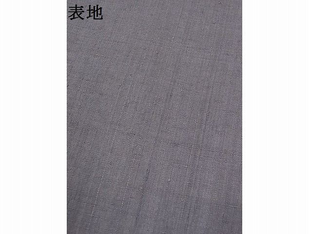 平和屋-こころ店◆本場結城紬　重要無形文化財　色無地　鉛色　着丈154.5cm　裄丈63cm　正絹　逸品　未使用　mop3633_画像7